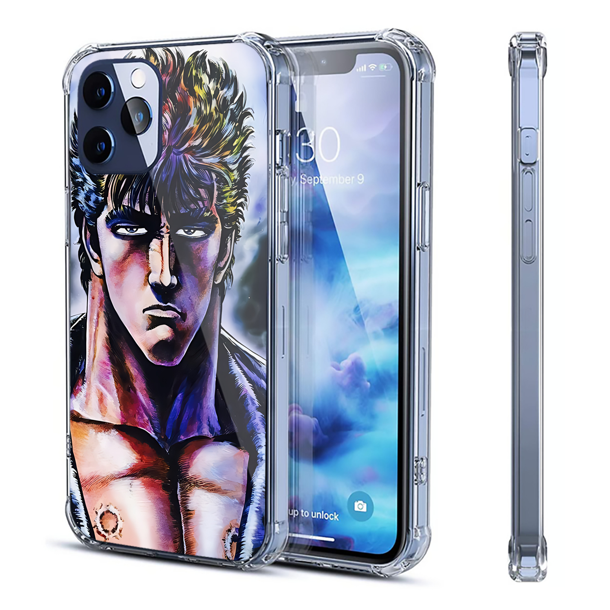 北斗の拳 Fist of the North Star 【iPhone 12シリーズ対応】透明スマホケース（クリアソフトケース）